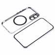 Магнітний чохол Dual Glass MagSafe для iPhone 16, сріблястий