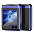 Чехол для Samsung Galaxy Z Flip7 FE / Z Flip6, PC Case, прозрачный / синий