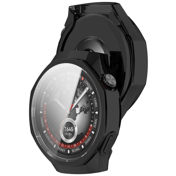 Чехол 2 в 1 с защитой экрана для Huawei Watch GT 5 Pro 46mm, чёрный