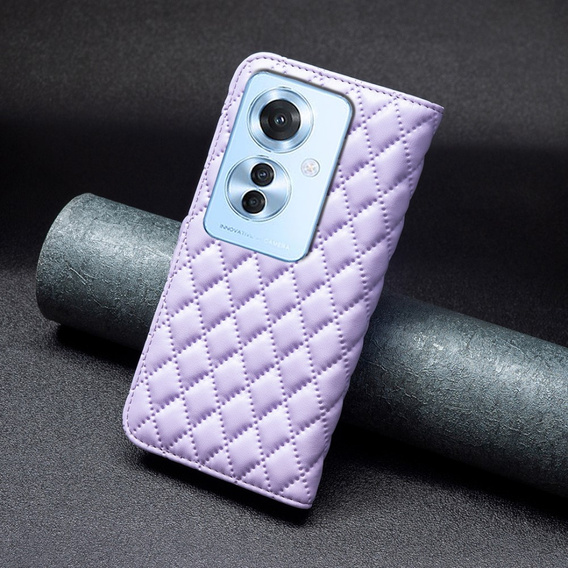 Откидной чехол для Oppo Reno 11F 5G, Wallet, BINFEN COLOR, фиолетовый