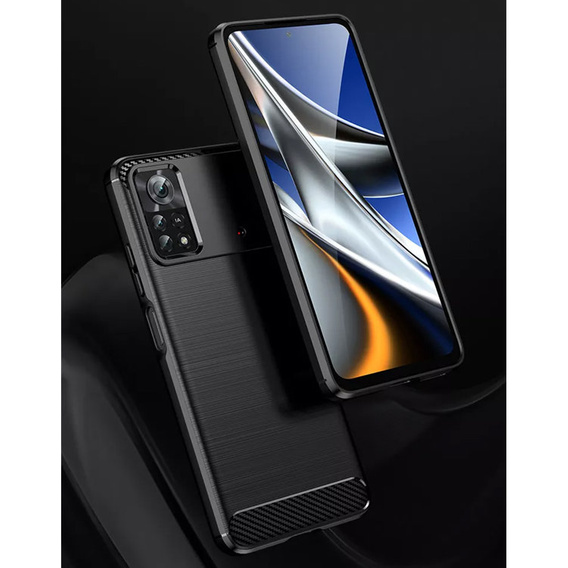 Чoхол до Xiaomi Poco M4 Pro 4G, Carbon, чорний