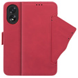 Откидной чехол для Oppo A58 4G, Card Slot, красный