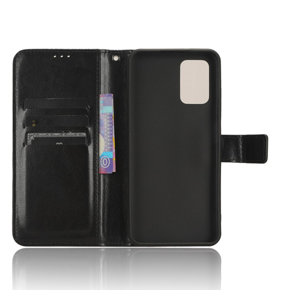 Футляр з клапаном для Nokia G42, Crazy Horse Wallet, чорний