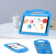 Детский чехол для iPad 10.2" 2021/2020/2019 (9/8/7 gen.) / Air 10.5" 2019 (3 gen.), Cute Patterns, с подставкой, синий