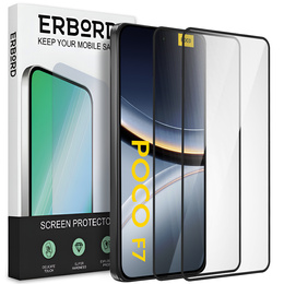 2x Закаленное стекло для Samsung Galaxy A15 4G / A15 5G / M15, ERBORD 3D на весь экран