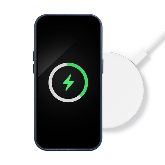 Шкіряний магнітний чохол для iPhone 15 Plus, м'яти