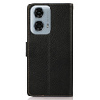 Чохол KHAZNEH RFID для Motorola Moto G04 / G24 / G24 Power, Litchi Texture, чорний