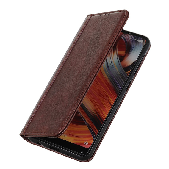 Чoхол до Samsung Galaxy A36 5G, Wallet Litchi Leather, коричневий