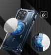 Броньований чохол для iPhone 14 Pro Max, Dexnor Full Body for MagSafe, темно-синій