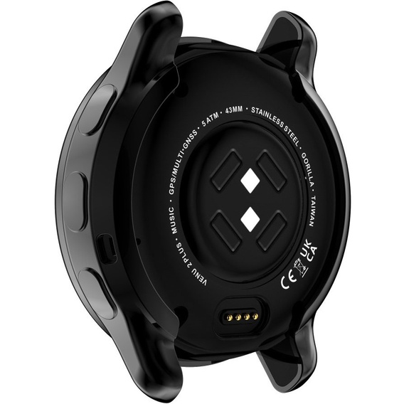 Чехол 2в1 с защитой экрана для часов Garmin Venu 2 Plus, Black