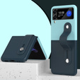 Чохол Wristband Kickstand для Samsung Galaxy Z Flip3 5G, Green/Cyan
