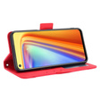 Откидной чехол для Realme 7, Card Slot, красный