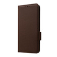 Откидной чехол для Xiaomi Redmi Note 12 5G / POCO X5 5G, Wallet Litchi Magnet, коричневый