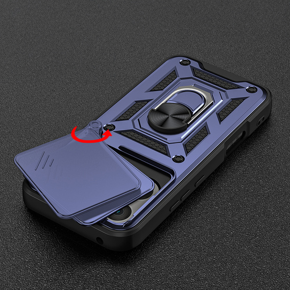 Чехол NOX Camera Slide Honor 400 Pro 5G, CamShield Slide, синий