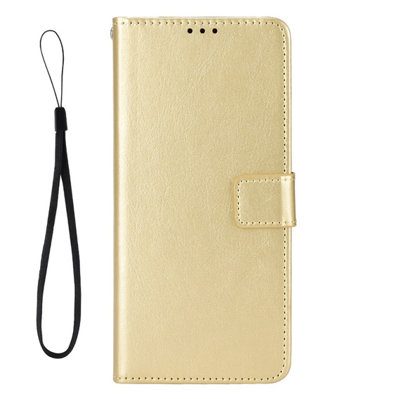 Футляр з клапаном для Xiaomi Redmi A5, Crazy Horse Wallet, золотий