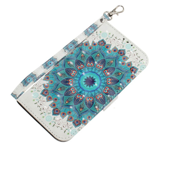 Откидной чехол для Samsung Galaxy A54 5G, Wallet mandala, белый