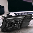 Броньований чохол для Samsung Galaxy A56, CamShield Slide, чорний + Загартоване скло 9H