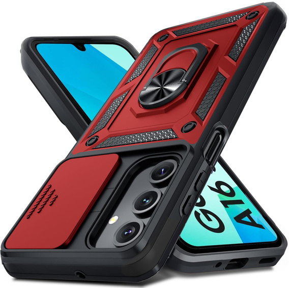 Чехол NOX Camera Slide Samsung Galaxy A16, CamShield Slide, красный