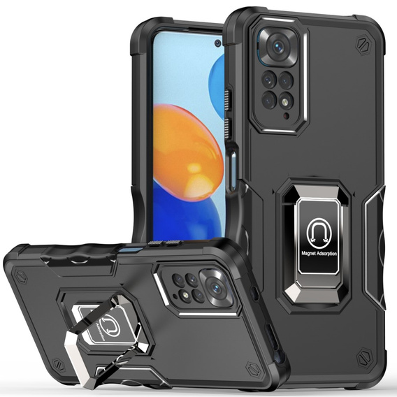 Чoхол до Xiaomi Redmi Note 11 / 11S, Dual-Layer Armor, чорний