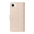 Чохол-сумка для iPhone 16E, Rhombus Crossbody Leather, бежевий