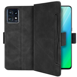 Футляр з клапаном для Motorola Edge 40 Pro, Card Slot, чорний