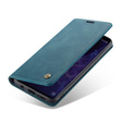 Чехол CASEME для Samsung Galaxy S9 Plus, Leather Wallet Case, синий