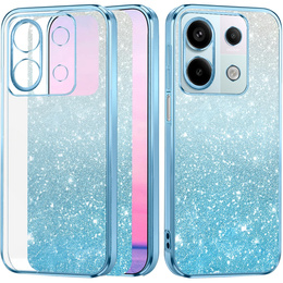 Чехол для Xiaomi Redmi Note 13 5G, Glitter Case CamShield, синий
