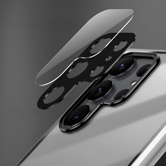 Чохол для Samsung Galaxy S25 Ultra, Magnetic Dual Glass, сріблястий