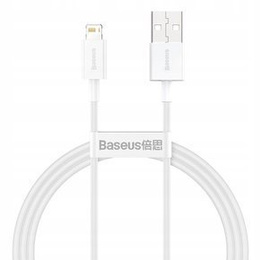 BASEUS Wisdom Kaбель Lightning 1.5M/2.4A (2 sztuki) - White
