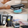 Чохол CASEME для Samsung Galaxy Z Fold6 5G, RFID Leather Wallet з плечовим ременем, чорний