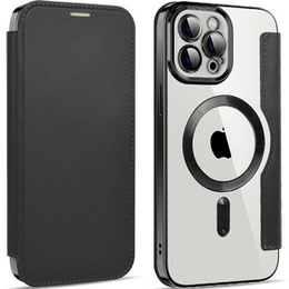 Чохол-книжка для iPhone 12 Pro, RFID Wallet MagSafe CamShield, чорний