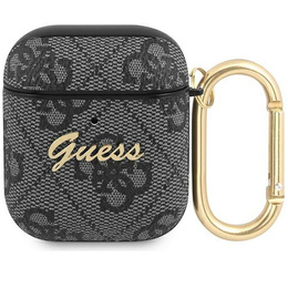 Оригінальний чохол для навушників від Guess для AirPods, Script Metal Colletion, Brown