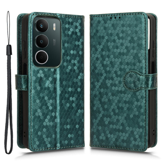 Чохол-фліп для Realme C71, Wallet Rhombus, зелений
