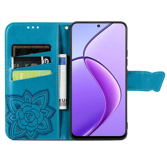 Чохол-книжка для Realme 12, Butterfly, м'яти