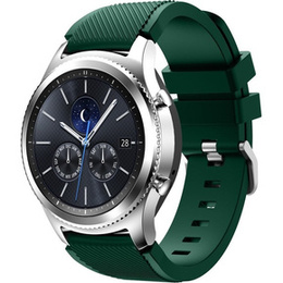 Силиконовый ремешок Twill Texture 22mm, Dark green
