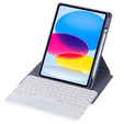 Чехол клавиатура для iPad 11" 2025 A16 (11 gen.) / iPad 10.9" 2022 (10 gen.), Rotary 360° Leather, фиолетовый