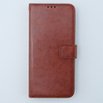 Футляр з клапаном для Motorola Moto G54 5G, Crazy Horse Wallet, коричневий