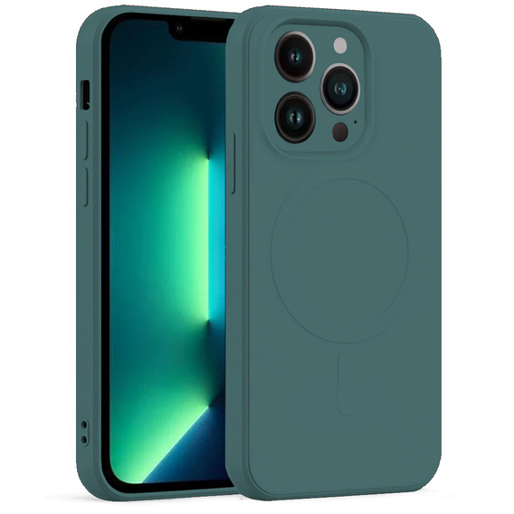 Чoхол Silicone до iPhone 13 Pro Max, MagSafe, Green