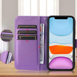 Откидной чехол для Oppo Reno 12 Pro, Wallet Smart Magnet, фиолетовый