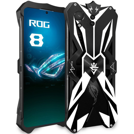 Бронированный чехол для ASUS ROG Phone 8 5G, Aluminum Alloy, чёрный