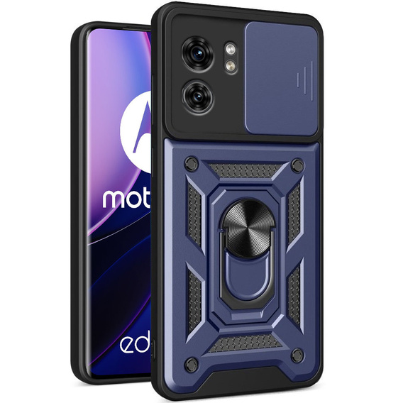 Чехол NOX Camera Slide Motorola Edge 40, CamShield Slide, тёмно-синий