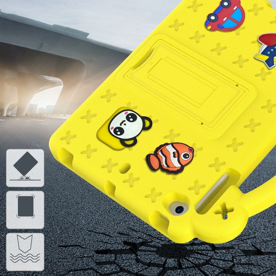 Детский чехол для iPad mini 7.9" 2019/2015/2014/2013/2012 (5/4/3/2/1 gen.), Cute Patterns, с подставкой, жёлтый