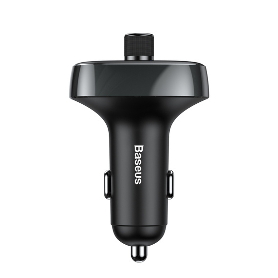 Baseus S13 Автомобильное зарядное устройство 2-Port USB + Transmiter FM - Black