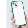 Чехол ERBORD Hybrid Frame для iPhone 13 mini, Зелёный 