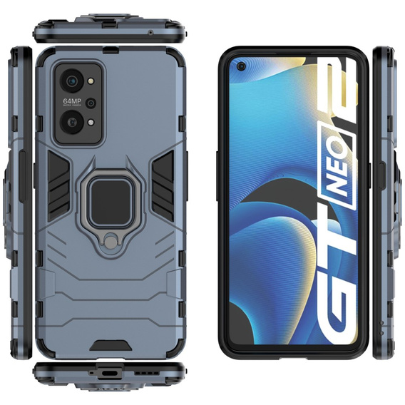 Чoхол до Realme GT 2 5G / GT Neo 2 / GT Neo 3T, Kickstand Ring, м'яти