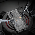 Чохол для Samsung Galaxy Z Fold 5 5G, Mechanical Legend, чорний
