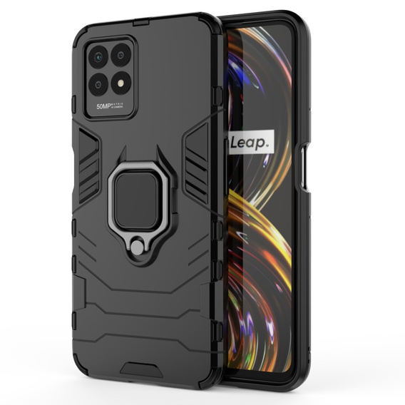 Чoхол до Realme 8i, Kickstand Ring, чорний