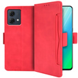Откидной чехол для Motorola Moto G84 5G, Card Slot, красный