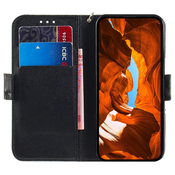 Чохол-книжка для Motorola Moto E22 / E22i, Wallet mandala, білий