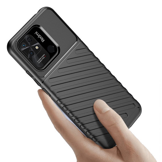 Чехол до Xiaomi Redmi 10C, Thunder, чёрный